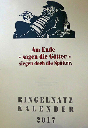 Das Deckblatt des Ringelnatz-Kalenders 2017.