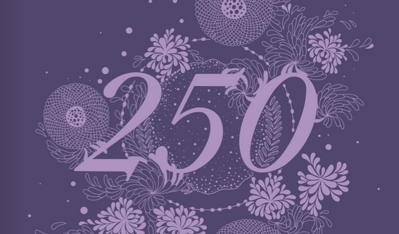 Der Titel des Spielzeitheftes. Zu sehen ist die 250 - die Zahl zum Jubiläum.