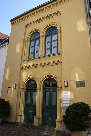 Haus der Schlaraffen Das Logenhaus von außen.