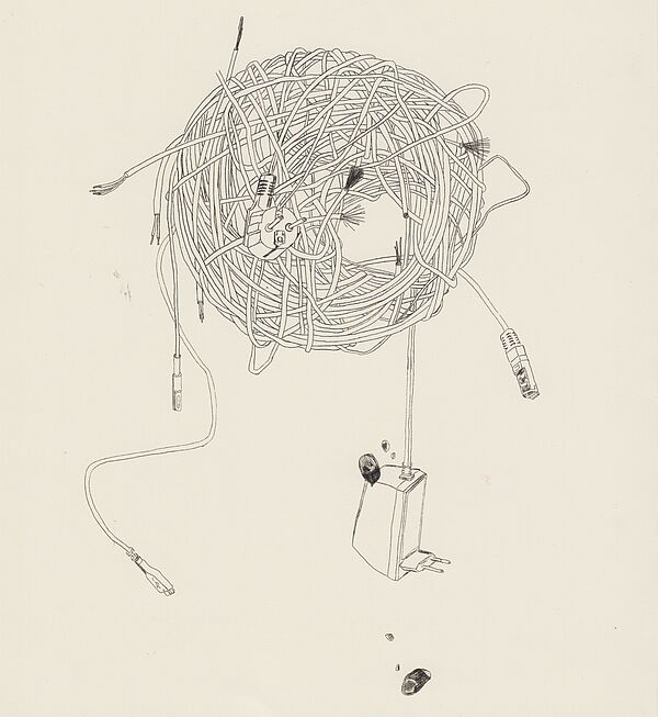 Ein Knäuel aus vielen Kabeln.