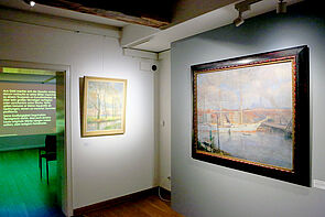 Bildmotiv: ein Segelschiff im Hafen.